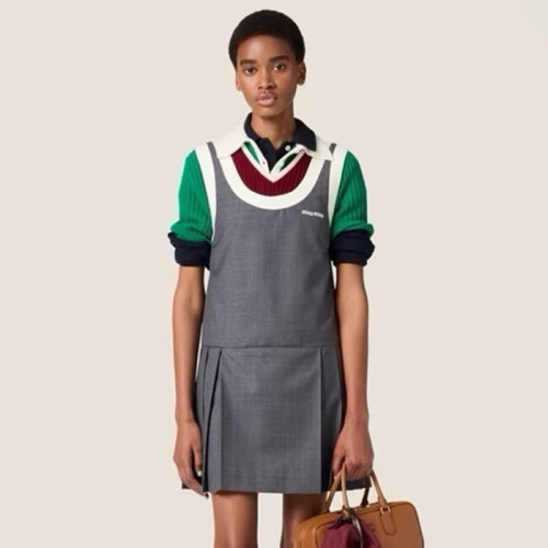 미우미우 여성 라운드 드레스 - Miumiu Womens Round Dress - miu7546x
