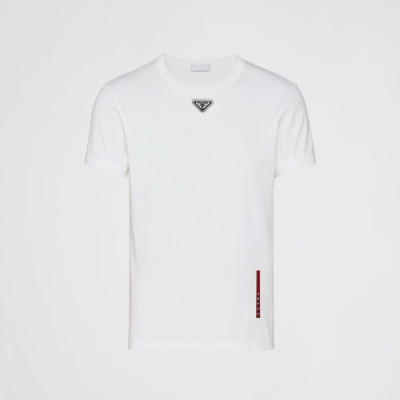 프라다 남성 라운드 반팔티 - Prada Mens Round Tshirt - prc7598x