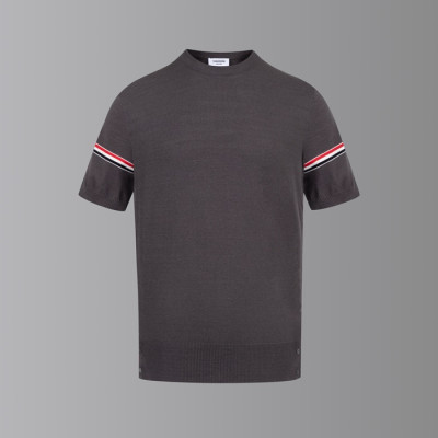 톰브라운 남성 라운드 반팔티 - Thom Browne Mens Round Tshirts - thc7628x