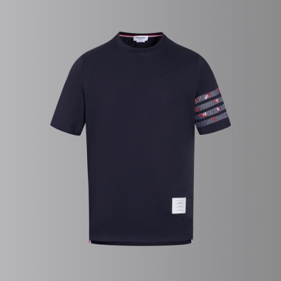 톰브라운 남성 라운드 반팔티 - Thom Browne Mens Round Tshirts - thc7650x