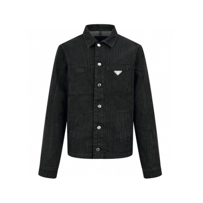 프라다 남성 데님 재킷 - Prada Mens Denim Jacket - prc7672x