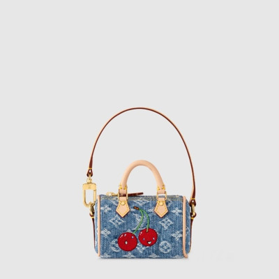루이비통 남/녀 LV x TM 마이크로 스피디 데님 세리즈 백 참 M02535 - Louis vuitton Unisex LV x TM Micro Speedy Denim Series Bag Charm - acc5927x