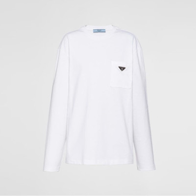 프라다 남성 라운드 긴팔티 - Prada Mens Round Tshirt - prc7764x