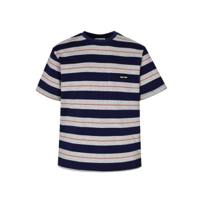 미우미우 남성 라운드 반팔 티셔츠 - Miumiu Mens Round Tshirt - mic7783x