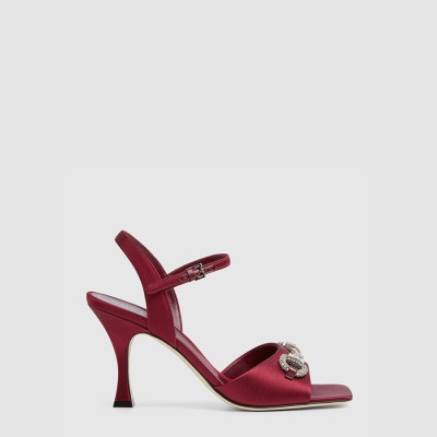 구찌 여성 크리스탈 홀스빗 샌들 - Gucci Womens Crystal Horsebit Sandals - gus6730x