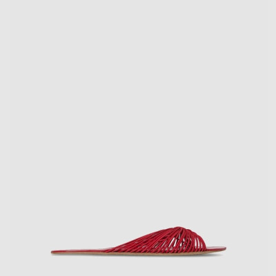 더 로우 여성 가죽 슬라이드 샌들 - The Row Womens Leather Slide Sandals - ths6795x