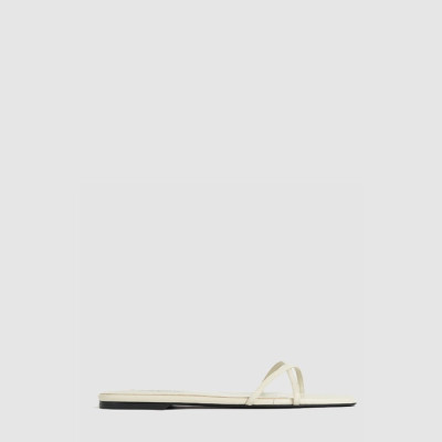 토템 여성 레더 크로스오버 슬라이드 - Toteme Womens Leather Crossover Slide - tos6867x