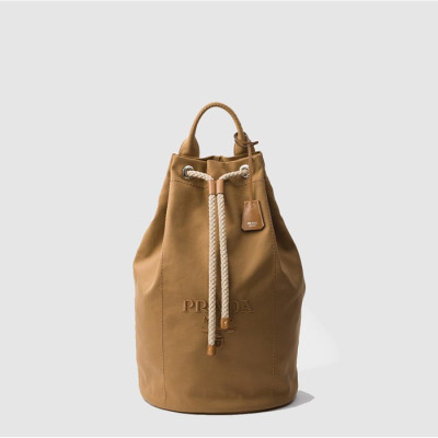 프라다 남성 캔버스 드로스트링 더플백 2VY011 - Prada Mens Canvas Drawstring Duffel Bag - prb8146x