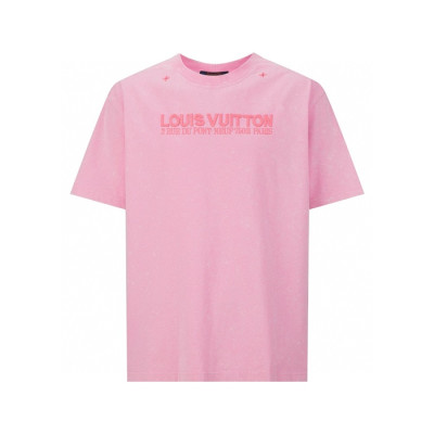 루이비통 남성 라운드 반팔 티셔츠 - Louis vuitton Mens Round Tshirt - lvc7832x