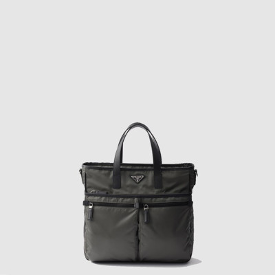 프라다 남성 리나일론 사피아노 가죽 토트백 2VG860 - Prada Mens Re-Nylon Saffiano Leather Tote Bag - prb9223x