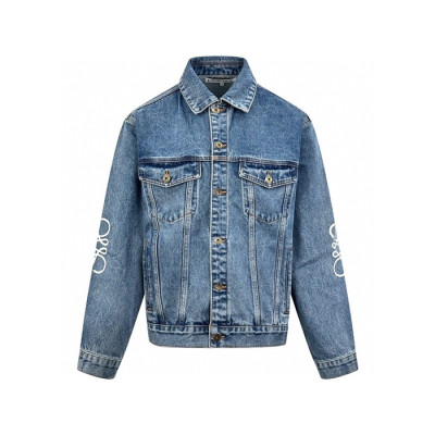 로에베 남성 데님 재킷 - Loewe Mens Denim Jacket - loc7869x