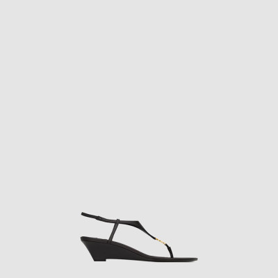 입생로랑 여성 스무스 카산드라 웨지 - Saint Laurent Smooth Cassandra wedge - yss8018x