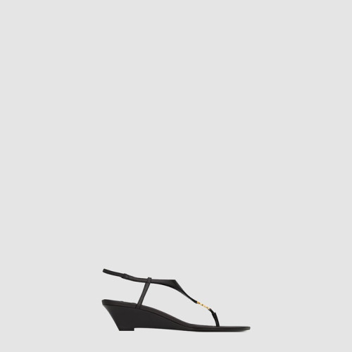 입생로랑 여성 스무스 카산드라 웨지 - Saint Laurent Smooth Cassandra wedge - yss8018x