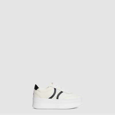 셀린느 여성 트리옹프 웨지 아웃솔 블록 스니커즈 - Celine Triomphe Wedge Outsole Block Sneakers - ces8087x