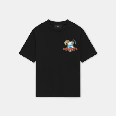 아미리 남성 반팔 티셔츠 - Amiri Mens Round Tshirt - amc8064x