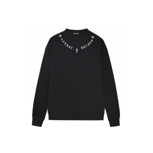 크롬하츠 남성 라운드 긴팔티 - Chrome Hearts Mens Round Tshirt - chc8132x