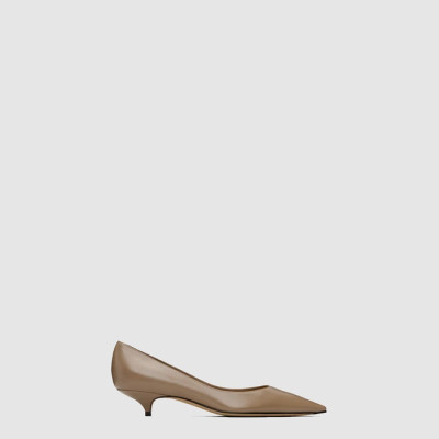 더 로우 여성 가죽 키튼 힐 - The Row Leather Kitten Heel - ths8116x