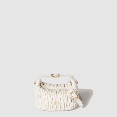 미우미우 여성 마테라쎄 나파 가죽 파우치 - Miumiu Womens Matelasse Nappa Leather Pouch - mib9726x