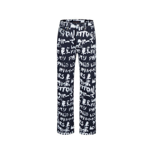 루이비통 남성 트렌디 청바지 - Louis vuitton Mens Trendy Jeans - lvc8233x