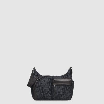 디올 남성 라이더 소프트 미디엄 호보백 - Dior Mens Rider Soft Medium Hobo Bag - dib10134x