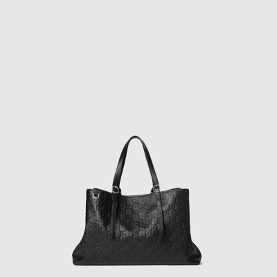 구찌 여성 GG 엠블럼 라지 토트백 - Gucci Womens GG Emblem Large Tote Bag - gub10148x