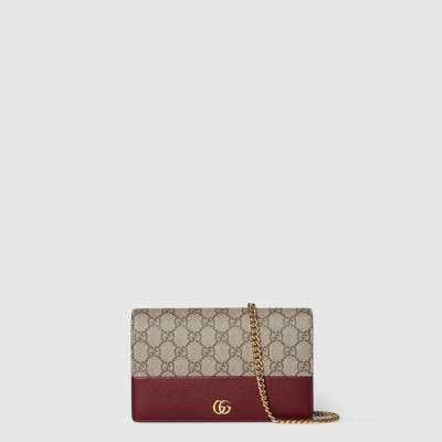구찌 여성 GG 마몽 체인 지갑 - Gucci Womens GG Marmont Chain Wallet - gub10207x
