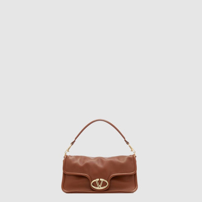 발렌티노 여성 가라바니 브이로고 1960 나파 가죽 미디엄 숄더 백 - Valentino Womens Garavani V-Logo 1960 Nappa Leather Medium Shoulder Bag - vab10360x