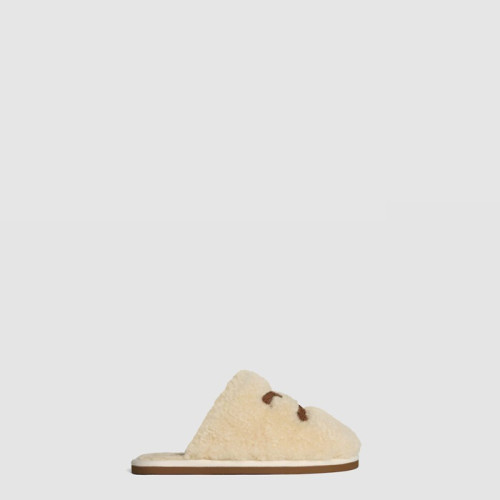 셀린느 여성 조지아 슬라이드 시어링 - Celine Womens Georgia Slide Shearling - ces8307x