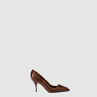 프라다 여성 앤티크 가죽 펌프스 - Prada Womens Antique Leather Pumps - prs8360x