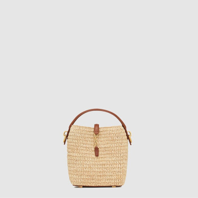 입생로랑 여성 우븐 라피아 LE 37 미니 - Saint Laurent Womens Woven Raffia LE 37 Mini - ysb10738x