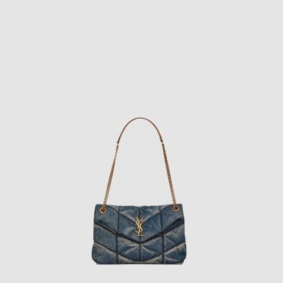 입생로랑 여성 루루 푸퍼 퀄팅 스몰 체인백 - Saint Laurent Womens Loulou Puffer Bag - ysb10850x