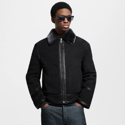 루이비통 남성 가죽 재킷 - Louis vuitton Mens Leather Jacket - lvc8626x