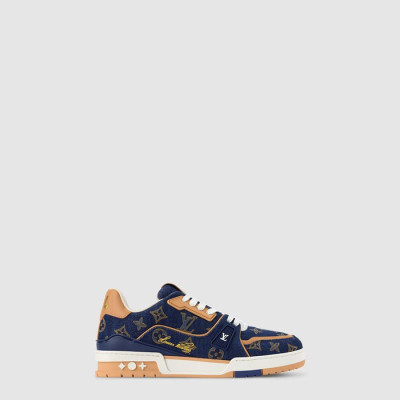 루이비통 남성 LV 트레이너 스니커즈 - Louis vuitton Mens LV Trainer Sneakers - lvs8529x