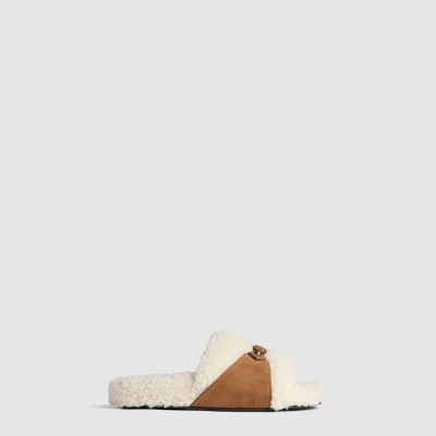 발렌시아가 여성 퍼리 슬라이드 샌들 - Balenciaga Womens Furry Slide Sandals - bas8563x