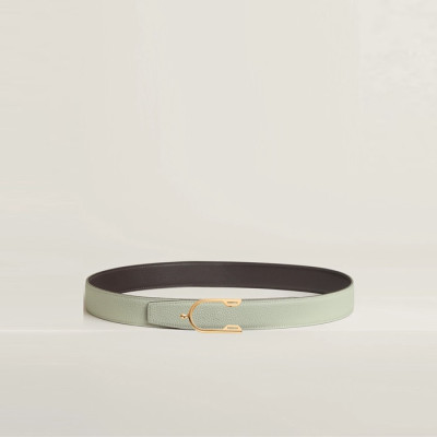 에르메스 남성 S Eperon 버클 리버서블 벨트 - Hermes Mens S Eperon Buckle Reversible Belt - bel398x
