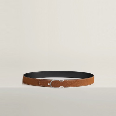 에르메스 남성 S Eperon 버클 리버서블 벨트 - Hermes Mens S Eperon Buckle Reversible Belt - bel401x