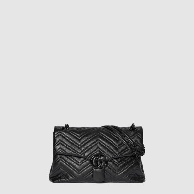 구찌 여성 GG 마몽 미디엄 숄더백 - Gucci Womens GG Marmont Medium Shoulder Bag - gub11613x