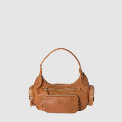 미우미우 여성 나파 가죽 포켓 백 - Miumiu Womens Nappa Leather Pocket Bag - mib11628x