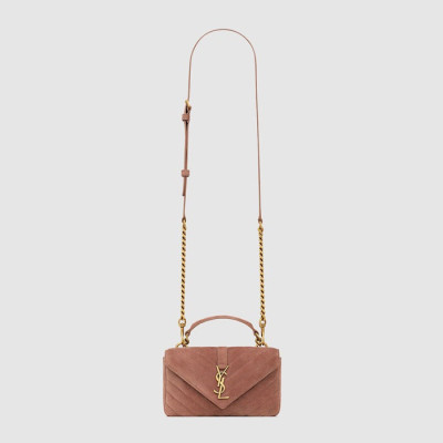 입생로랑 여성 미니 퀄티드 백 - Saint Laurent Womens Mini College Bag - ysb11838x