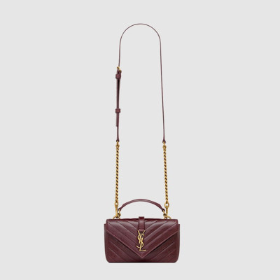 입생로랑 여성 미니 퀄티드 백 - Saint Laurent Womens Mini College Bag - ysb11840x