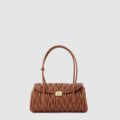 미우미우 여성 마테라쎄 가죽 숄더백 - Miumiu Womens Matelasse Leather Shoulder Bag - mib12010x