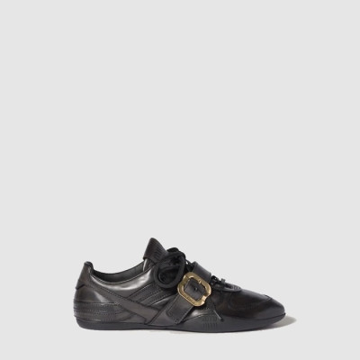 미우미우 여성 버클 가죽 스니커즈 - Miumiu Womens Buckle Leather sneakers - mis8752x
