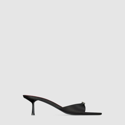 입생로랑 여성 새틴 크레이프 Daisy 뮬 - Saint Laurent Womens Satin Crepe Daisy Mules - yss8757x
