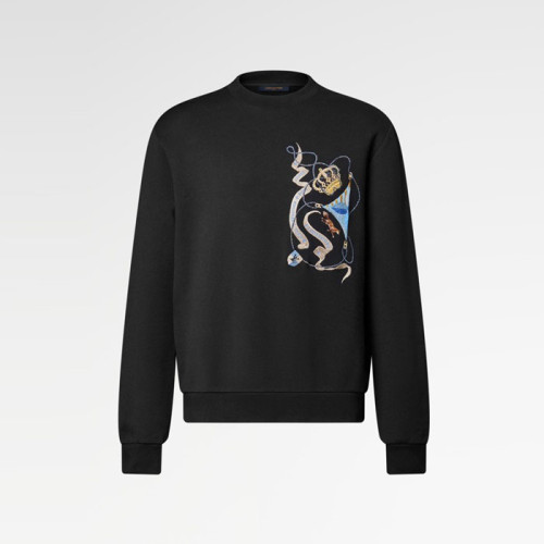 루이비통 남성 기모 맨투맨 - Louis vuitton Mens Round Tshirt - lvc12522x