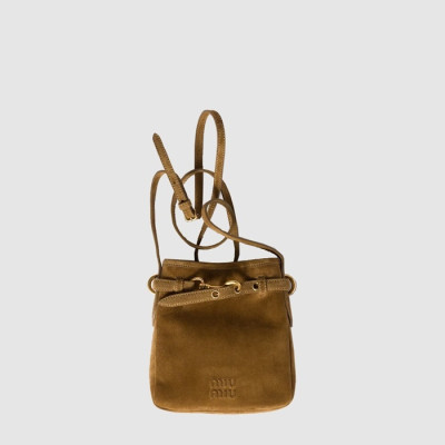 미우미우 여성 스웨이드 파우치 - Miumiu Womens Suede Pouch - mib12739x
