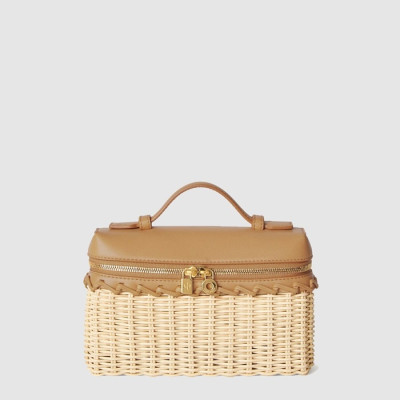 로로피아나 여성 엑스트라 포켓 L19 이스트 웨스트 위커 - Loro Piana Womens Extra Pocket L19 East West Wicker - lpb12800x