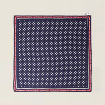 미우미우 여성 스퀘어 스카프 - Miumiu Womens Square Scarf - acc6423x