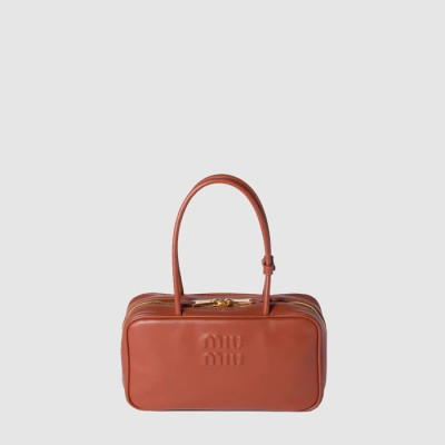 미우미우 여성 보 가죽 탑 핸들 백 - Miumiu Womens top handle bag - mib13126x