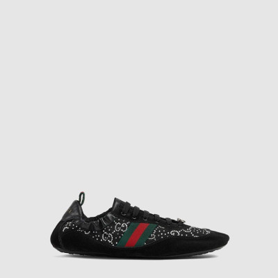 구찌 남/녀 GG 크리스탈 시프트 스니커즈 - Gucci Unisex GG Crystal Shift Sneakers - gus8979x