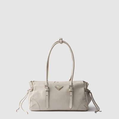프라다 여성 보니 미디엄 앤티크 가죽 토트백 1BG628 - Prada Womens Bonnie Medium Antique Leather Tote Bag - prb13298x